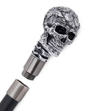 Penny Dreadful Gothic Steampunk Engraved Floral Skull Swaggering Cane
