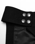 Punk Rave Mens Gothic Apocalyptic Punk Asymmetric One-Arm Harness Jacket