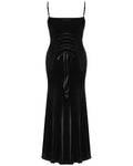 Punk Rave Plus Size Womens Gothic Velvet & Lace Dark Hearts Maxi Dress