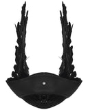 Punk Rave Unisex Gothic Dark Demon Feathered Wings Tricorn Hat