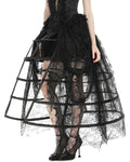 Dark In Love 2-Piece Gothic SpiderWeb Birdcage Crinoline Skirt