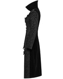 Punk Rave Womens Avant Gothic Asymmetric Velvet Coat