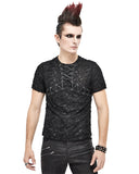 Devil Fashion Road Rash Mens Textured Apocalyptic T-Shirt Top