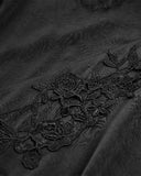 Dark In Love Womens Black Gothic Satin & Lace Kimono Dress