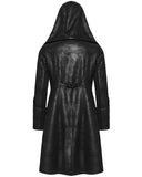 Punk Rave Mens Cyberpunk Apocalptic Gothic Hooded Techwear Coat