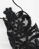 Devil Fashion Womens Gothic Guiture Lace Evening Gloves