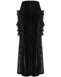Punk Rave Womens Long Victorian Gothic Velvet & Lace Maxi Skirt