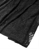 Dark In Love Womens Long Baroque Gothic Velvet & Lace Applique Evening Prom Dress
