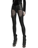Punk Rave Daily Life Womens Embossed Baroque Gothic Damask Butterfly Leggings