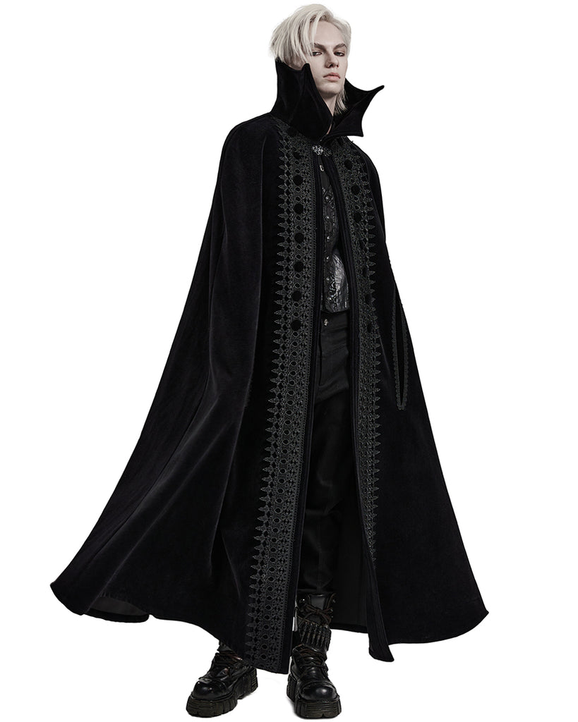 Vampire Rava Punk Rave Mens Long Gothic Nobleman Velvet Vampire Cloak – Violent Delights