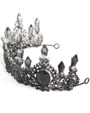 Devil Fashion Womens Gothic Ice Queen Crown Tiara