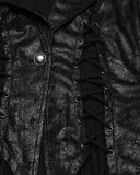 Punk Rave Womens Dark Gothic Punk Asymmetric Long Waistcoat Vest