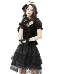 Dark In Love Lolita Lace Crucifix Gloves