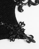Devil Fashion Womens Dark Gothic Batwing Beaded Rose Fascinator Headpiece