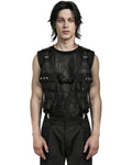 Punk Rave Mens Apocalyptic Wasteland Punk Tactical Utility Harness Top