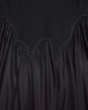 Punk Rave Daily Life Womens Long Gothic Gradient Fitted Skirt - Black & Red