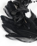Eva Lady Womens Gothic Crucifix Featheread Headpiece Fascinator