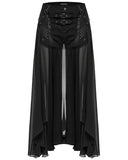 Punk Rave Womens Apocalyptic Gothic 2-Piece Shorts & Half Skirt