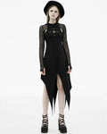 Punk Rave Daily Life Irregular Hooded 2-Piece Witch Dress