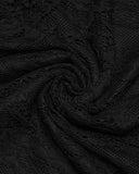 Punk Rave Womens Elegant Gothic Lace Overlayer Applique T-Shirt Top