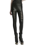 Punk Rave Womens Gothic Lace Applique Cutout Leggings