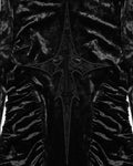 Punk Rave Daily Life Womens Dark Gothic Lace Crucifix Hooded Bodycon Dress