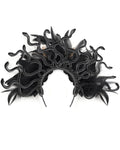 Eva Lady Womens Dark Medusa Gothic Feathered Snakes Tiara Fascinator