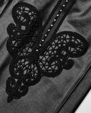 Punk Rave Daily Life Casual Gothic Lace Butterfly Applique Leggings