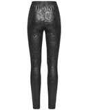Punk Rave Daily Life Womens Embossed Baroque Gothic Damask Butterfly Leggings