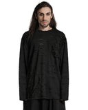 Punk Rave Mens Decadent Apocalyptic Punk Deconstructed Long Sleeve Top