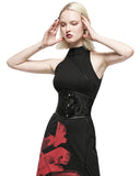 Punk Rave Daily Life Dark Lolita Chinese Dragon Velvet Flocking Cincher Corset