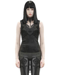 Punk Rave Asterleine Womens Tailed Gothic Tank Top - Black