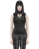 Punk Rave Asterleine Womens Tailed Gothic Tank Top - Black