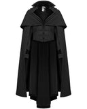 Punk Rave Mens Salazar Regency Gothic Vampire Cloak - Black