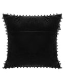 Punk Rave Gothic Home Serpentine Embroidered Filled Cushion - Black & Red