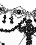 Punk Rave Womens Gothic Beaded Crucifix Cross Necklace