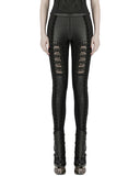 Punk Rave Womens Gothic Lace Applique Cutout Leggings