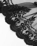 Devil Fashion Mens Gothic Aristocrat Steampunk Beaded Lace Cravat Tie Black