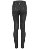 Devil Fashion Dark Punk Serpentine Chained Leggings