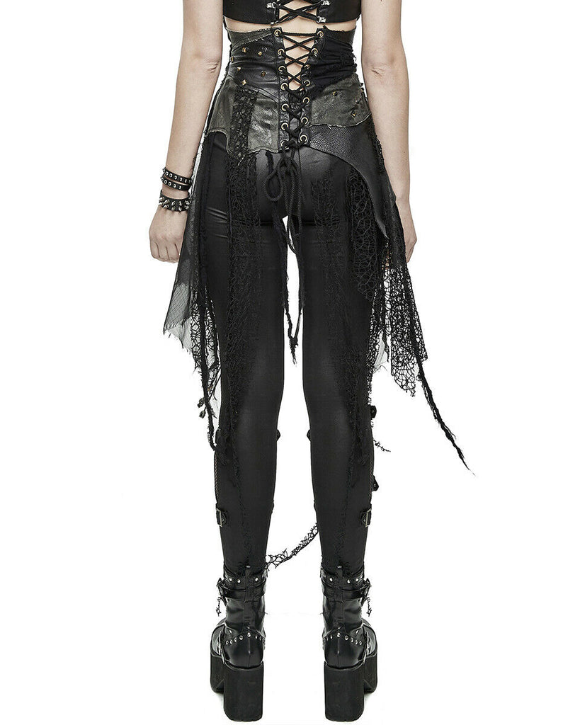 Devil Fashion Aconitia Dieselpunk Half-Skirt Cincher Corset