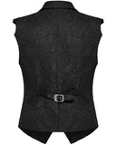 Punk Rave Mens Gothic Aristocrat Embossed Jacquard Waistcoat Vest