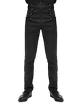 Devil Fashion Alastor Mens Steampunk Pants - Black Brocade