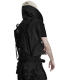 Punk Rave Mens Apocalyptic Punk Tactical Techwear Chained Backpack