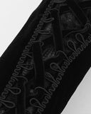 Devil Fashion Womens Long Gothic Velvet & Lace Rose Embellished Opera Gloves