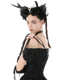 Dark In Love Womens Gothic Lolita Lace Bow Mini Handbag