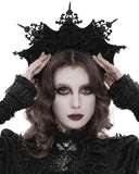 Devil Fashion Womens Dark Gothic Batwing Beaded Rose Fascinator Headpiece