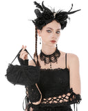 Dark In Love Womens Gothic Lolita Lace Bow Mini Handbag