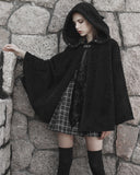 Punk Rave Daily Life Gothic Lolita Plush Hooded Cloak