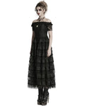 Punk Rave Womens Long Gothic Steampunk Cameo Prom Wedding Dress