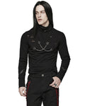 Punk Rave Mens Apocalyptic Gothic Chains Top